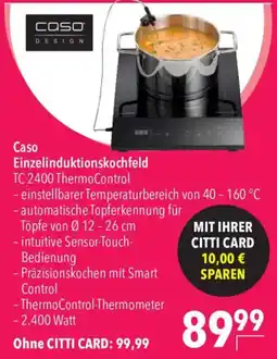 CITTI Markt Caso Einzelinduktionskochfeld Angebot