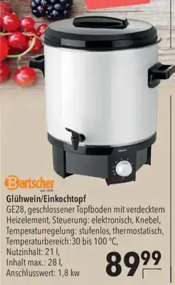 CITTI Markt Bartscher Glühwein/Einkochtopf Angebot