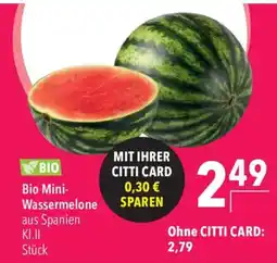 CITTI Markt Bio Mini-Wassermelone Angebot