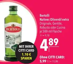 CITTI Markt Bertolli Natives Olivenöl extra Angebot