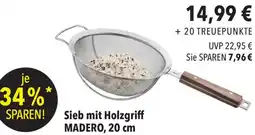 CITTI Markt Gefu Sieb mit Holzgriff MADERO Angebot