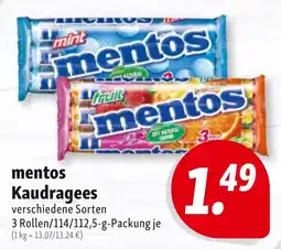 Nah & Frisch mentos Kaudragees Angebot