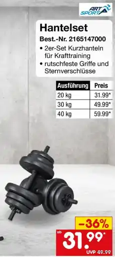 Netto Marken-Discount ART SPORT Hantelset Angebot