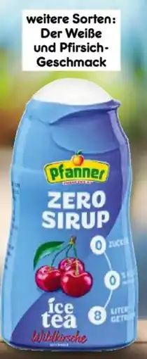 Netto Marken-Discount Pfanner Zero Sirup, z.B. Eistee Wildkirsche Angebot