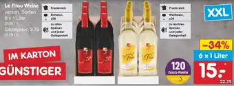 Netto Marken-Discount Le Filou Weine 6 x 1 L Angebot