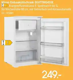 Zurbrüggen Mican Einbaukühlschrank EKHTTMG4SSE Angebot