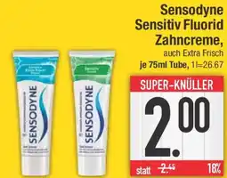 E-Center Sensodyne Sensitiv Fluorid Zahncreme Angebot