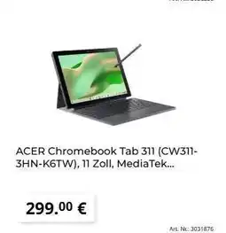 MediaMarkt ACER Chromebook Tab 311 (CW311-3HN-K6TW) Angebot