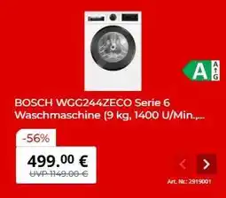 MediaMarkt BOSCH WGG244Z6CO Serie 6 Angebot