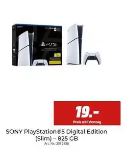 MediaMarkt SONY PlayStation 5 Digital Edition (Slim) – 825 GB Angebot