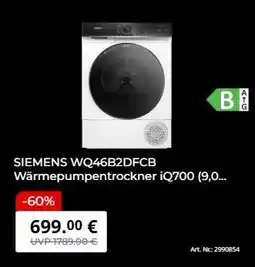 MediaMarkt SIEMENS WQ46B2DFCB Angebot