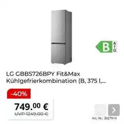 MediaMarkt LG GBBS726BPY Fit&Max Angebot
