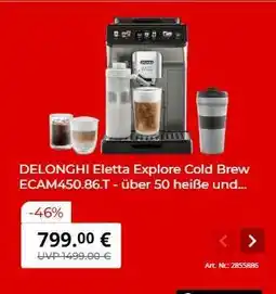 MediaMarkt DeLonghi Eletta Explore Cold Brew ECAM450.86.T Angebot