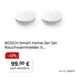 MediaMarkt BOSCH Smart Home 2er Set Rauchwarnmelder II Angebot