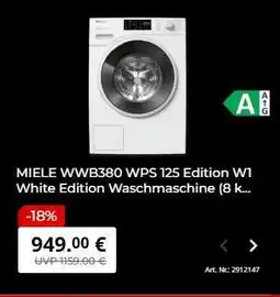MediaMarkt MIELE WWB380 WPS 125 Edition W1 Angebot