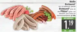 E-Center Weiße Bratwurst, Bratwurst oder Pfälzer Angebot