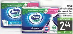 E-Center Zewa Wisch&Weg Küchentücher Angebot