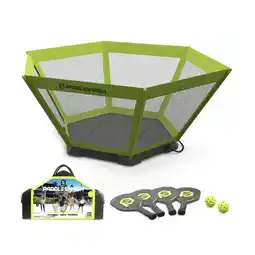 Netto Marken-Discount PaddleSmash 2in1 Pickleball & Roundnet Spiel mit faltbarer Basis (Ø 90 cm) Angebot