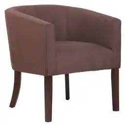 Netto Marken-Discount CLP Sessel Nemea Stoff I Loungesessel Mit Gestell Aus Kautschukholz I Mit Bodenschonern Angebot
