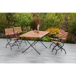 Netto Marken-Discount Merxx Schlossgarten Set 5tlg. Tisch Klapptisch Angebot