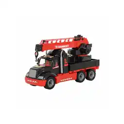 Netto Marken-Discount Polesie Spielzeug LKW Kranwagen 56832 Drehteller Simulationsglas 59,5 cm lang rot Angebot