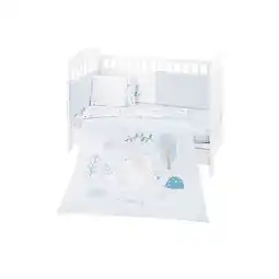 Netto Marken-Discount Kikkaboo Babybettwäsche 6-teilig. Decke 135 x 95 cm Laken 140 x 70 cm Nestchen blau Angebot