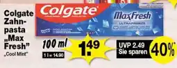 Krümet Sonderposten Colgate Zahnpasta ..Max Fresh" Angebot