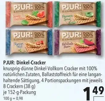 CITTI Markt PJUR: Dinkel Cracker Angebot