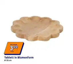 Action Tablett in Blumenform Angebot