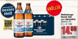 Profi Getränke Weltenburger Kloster Hell oder Alkoholfrei Angebot
