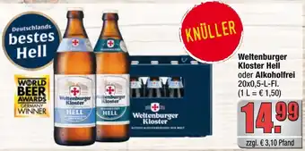 Profi Getränke Weltenburger Kloster Hell oder Alkoholfrei Angebot