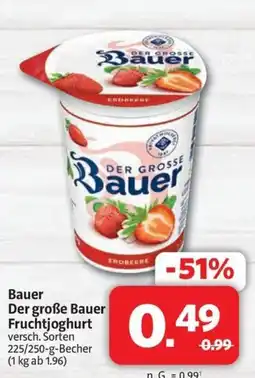 Markant Bauer Der große Bauer Fruchtjoghurt Angebot