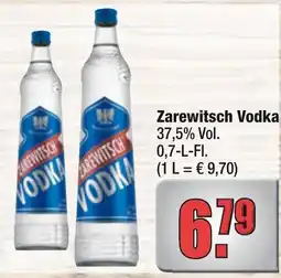Profi Getränke Zarewitsch Vodka Angebot