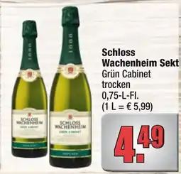 Profi Getränke Schloss Wachenheim Sekt Grün Cabinet trocken Angebot