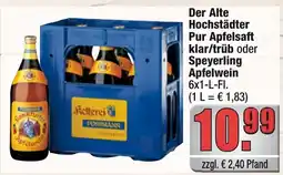 Profi Getränke Der Alte Hochstädter Apfelsaft Angebot
