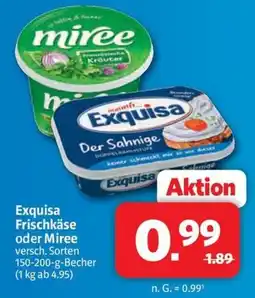 Markant Exquisa Frischkäse oder Miree Angebot