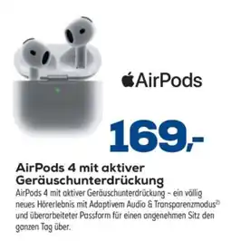 Euronics AirPods 4 mit aktiver Geräuschunterdrückung Angebot