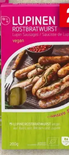 Handelshof Alberts Bio Lupinen Rostbratwurst Vegan Angebot