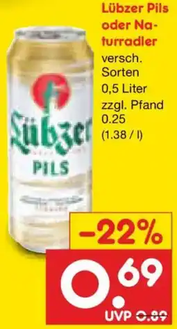 Netto Marken-Discount Lübzer Pils Angebot