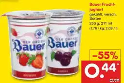 Netto Marken-Discount Bauer Fruchtjoghurt Angebot