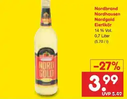 Netto Marken-Discount Nordbrand Nordhausen Nordgold Eierlikör Angebot