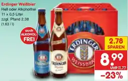 Netto Marken-Discount Erdinger Weißbier Angebot