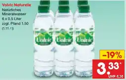 Netto Marken-Discount Volvic Naturelle Natürliches Mineralwasser Angebot