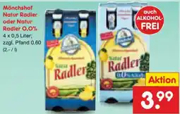 Netto Marken-Discount Mönchshof Natur Radler Angebot