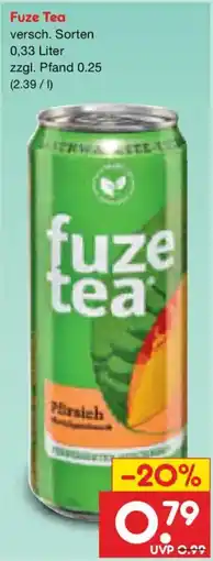Netto Marken-Discount Fuze Tea Angebot