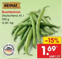 Netto Marken-Discount HEIMAT Buschbohnen Angebot