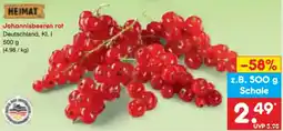 Netto Marken-Discount HEIMAT Johannisbeeren rot Angebot