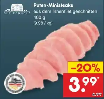 Netto Marken-Discount GUT PONHOLZ Puten-Ministeaks Angebot