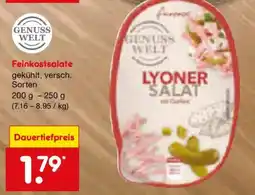 Netto Marken-Discount GENUSS WELT LYONER SALAT Angebot
