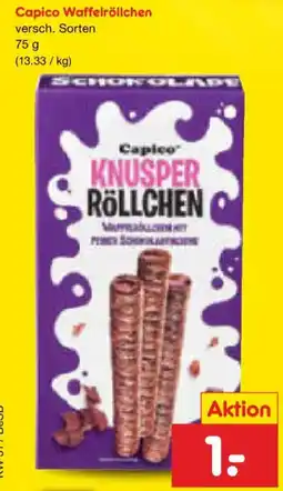 Netto Marken-Discount Capico Knusper Röllchen Angebot